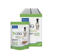Veterinary HPM Chat Adulte Neutered Saumon Chunks Gravy 12 x 85 g