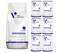 VETEXPERT Veterinary Diet Dog Dermatosis Rabbit&Potato 12kg + Dermatosis 6x400g