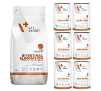 VETEXPERT Veterinary Diet Dog Intestinal Elimination 12kg + Intestinal 6x400g