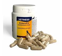 vetiness EnteroFit gélules Anti-diarrhée pour Chiens et Chats | Diarrhée Chien | 1 gélule par 10 kg de Poids corporel