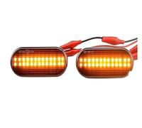 VETJMUA Clignotants LED Pour VW Up Pour Caddy T5 Pour Jetta Pour Golf 3 4 Pour Fox Pour Beetle Pour Lupo Feu De Position Latéral Dynamique À Clignotant Sequentiel Dynamiques LED(Smoked black A)