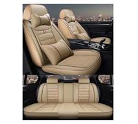 VETJMUA Couvre siège Housses De Siège Auto Universelles À Couverture pour BYD, pour ATTO 3, pour Dolphin, pour Seal, pour Song, pour Plus, pour Ora 03 Housse de Siege Voiture(Beige 5 Seat N)