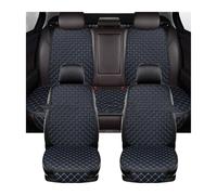 VETJMUA Couvre siège pour Hyundai Tous Les Modèles pour Solaris pour Sonata pour Creta pour Encino pour Elantra Ix25 Ix35 pour Kona Cuir PU Housse de Siege Voiture(Black Blue 5 Seat)