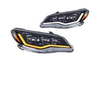 VETJMUA Ensemble de phare Pour Civic 8th Gen FD1 FD2 FD3 Pour Type R 2007-2011 Clignotant Séquentiel LED Lampe Avant Voiture Style Phare LED(2PCS LHD)
