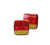 VETJMUA Feu Arrière Lot 2 Feux Arrière Magnétiques sans Fil À LED pour Camion, Remorque, Feu Arrière D'avertissement, Feu Freinage pour Caravanes Feux arrière(US)