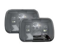 VETJMUA Feux Avant Pour Chevrolet Pour Express 3500 1500 Pour Astro Phare LED Carré DRL 5x7 Pouces 7x6 Pouces Clignotant Feux De Croisement Et De Route Principal Phare(2*Black C)