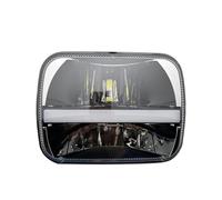 VETJMUA Feux Avant Pour Chevrolet Pour Express 3500 1500 Pour Astro Phare LED Carré DRL 5x7 Pouces 7x6 Pouces Clignotant Feux De Croisement Et De Route Principal Phare(1*Black B)