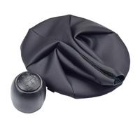 VETJMUA Pommeau Levier Vitesse Pour Fiat 500 500C 2007-2012 Pour Panda 2003-2012 5 Vitesses MT Pommeau De Levier De Vitesse HandBall Avec Couvercle De Botte De Guêtre(5-Black- Set)