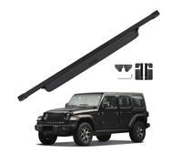 VETJMUA Voiture Housse Colis Cargo pour Jeep pour Wrangler JL 4 2018-2023 Couverture Coffre Rétractable Porte-Colis Bouclier Anti-Regard Protection Confidentialité Cache-Bagages(Leather)