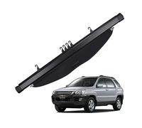 VETJMUA Voiture Housse Colis Cargo pour Kia pour Sportage 2005-2010 Couverture De Coffre Rétractable Porte-Colis Bouclier Anti-Regard Intérieur Confidentialité Cache-Bagages(Leather)