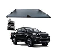 VETJMUA Voiture Housse Colis Cargo pour Nissan pour Navara NP300 2015-2022 Couvercle De Tonneau De Lit De Camion Rétractable Dur Obturateur De Couvercle À Rouleau Cache-Bagages