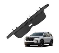 VETJMUA Voiture Housse Colis Cargo pour Pilot 2023 - 2026 Couverture De Coffre Rétractable Porte-Colis Bouclier Anti-Regard Accessoires D'intérieur Confidentialité Cache-Bagages(Carbon Fiber)