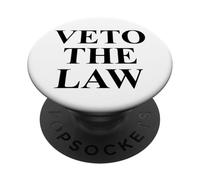 Veto The Law No Kings in America Anti Fascism Resist Protest PopSockets PopGrip Adhésif
