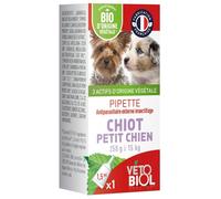 Vétobiol Pipette Chiot Petit Chien 250 g à 15 kg Bio 1 Pipette