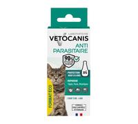 Vetocanis – Pipettes anti-puces et anti-tiques pour chat – 4 x 1 mois de protection