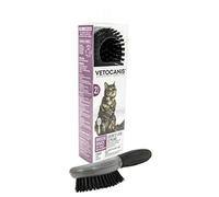 VETOCANIS Brosse de massage pour chat pour toilettage en douceur Gris