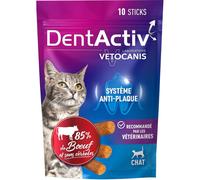Vetocanis DentActiv Sticks Dentaires Bœuf Chat 10 Pièces