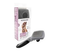 Vetocanis - Peigne Chien - Pour Toilettage - Dents Alternées Acier Inoxydable - Hygiène et Santé - Solide et Ergonomique