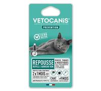 VETOCANIS Pipettes Anti Puces, Tiques, Moustiques, pour Chaton - 2 pipettes