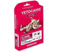 VETOCANIS Pipettes Spot on, Anti-puces et Anti-tiques - Pour chat