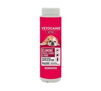 VETOCANIS Poudre Antiparasitaire pour Chien et Chat. Elimine Puces et Tiques en une application. Poudre Sans Rinçage. 150g