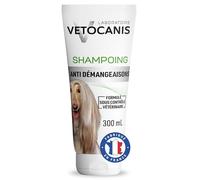 VETOCANIS Shampoing Anti-démangeaison et Peaux Sensibles pour Chien, 0% de Parabène 0% de Silicone, Format 300ml