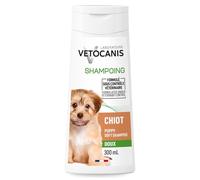 Vetocanis | Shampoing Chiot PH Neutre 300 ml | Shampoing Hydratant à base d'Extraits de Plantes et d'Amande Douce pour Chiot | Respecte la Peau et le Pelage de votre Compagnon
