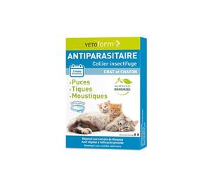 Vetoform Antiparasitaire Collier Insectifuge Chat et Chaton