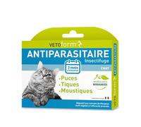 Vetoform Antiparasitaire Insectifuge Chat 3 Pipettes de 1 ML