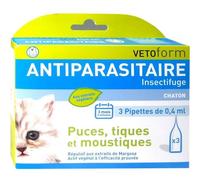 Vetoform Antiparasitaire Insectifuge Chaton 3x0,4ml