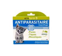Vetoform Antiparasitaire Insectifuge Chaton Boîte de 3 pipettes