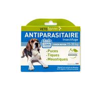 Vetoform Pipette antiparasitaire chien adulte 15-30 kg anti-puces & anti-tiques 3x3 ml