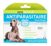 Vetoform Antiparasitaire Insectifuge Grand Chien 3 Unités