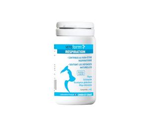 Vétoform Confort Respiratoire Chien et Chat | Complément Alimentaire | Eucalyptus, Thym, Echinacée, Oligo-éléments | 30 comprimés