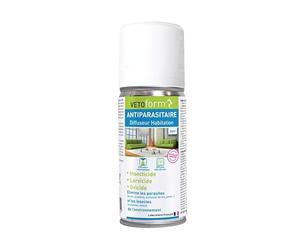 Vetoform | Insecticide Habitat | Spray diffuseur | Puces, Tiques, Punaises de lit | 150 ML | 36m² | Efficacité Prouvée | Fabriqué en France