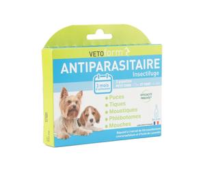 Vetoform pipettes antiparasitaires pour chien et chiot Boite de 3