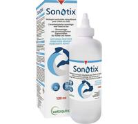 Vetoquinol Sonotix - Nettoyant auriculaire rééquilibrant pour chiens Lotion 120 ml
