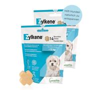 Vetoquinol Zylkene Chews 75 mg | Lot de 2 paquets de 14 boulettes | Complément alimentaire pour chiens et chats | Plus de bien-être dans des situations inhabituelles