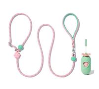 VETRESKA Laisse pour Chien Lite, Laisse en Corde de 1,8 m pour Chiens, Anti-Explosion, poignée Anti-enchevêtrement et Antichoc, Laisse pour Promenade, Laisse Anti-Traction (Fleur)