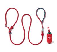 VETRESKA Laisse pour Chien Lite, Laisse en Corde de 1,8 m pour Chiens, Anti-Explosion, poignée Anti-enchevêtrement et Antichoc, Laisse pour Promenade, Laisse Anti-Traction (Fraise)