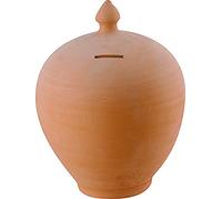 Vetrineinrete® P27 Tirelire en terre cuite, style vintage, 3 tailles pour conserver Soldi Sauve Économie Idée cadeau