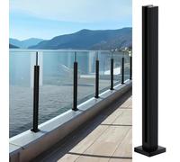 Vetro Morsetto per Balaustra Staffa di Bloccaggio Resistente per Ringhiera in Vetro Pannelli 10-12mm per Balcone e Terrazza Interno ed Esterno
