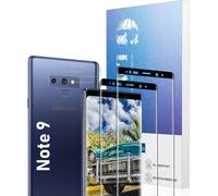 Vetro Temperato Samsung Galaxy Note 9 Ultra Full Screen Pellicole Protettive Display [Caso Amichevole][Senza Bolle][Anti-Graffio][Sensibile Al Tatto][Ultra Hd][2+2 Pezzi]