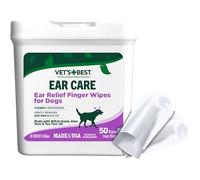 Vet's Best Lot de 50 lingettes jetables pour soulager les oreilles des chiens