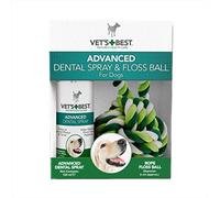 Vet's Best Spray Dentaire Naturel Boule de Floss Dents Propre/souffle Frais pour Chien
