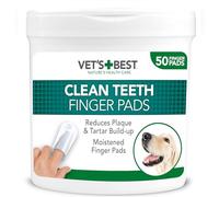 Vet's Best Tampons de nettoyage des dents pour chiens, meute de 50
