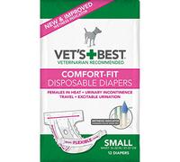 Vet's Best Vet's Best Couches D' Ajustement Confortable Et Jetables pour Chiennes avec Indicateur D' Humidité, Petit - 12pk pour Chien