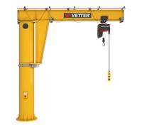 VETTER Krantechnik Grue pivotante sur colonne Vetter MEISTER Système d'ancrage composite Palan électrique à chaîne 125kg, 6,0m Quantité:1