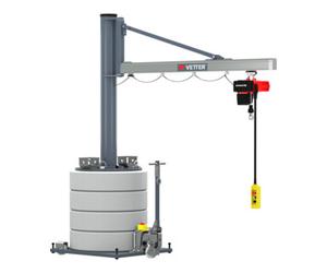 VETTER Krantechnik Vetter Grue pivotante mobile MOBILUS MOB12-US5-2,9, palan électrique 500 kg, 2,9 m Quantité:1
