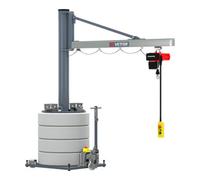 VETTER Krantechnik Vetter Grue pivotante mobile sur colonne MOBILUS MOB12-US5-2,9 Palan électrique à chaîne 500kg, 2,4m Quantité:1
